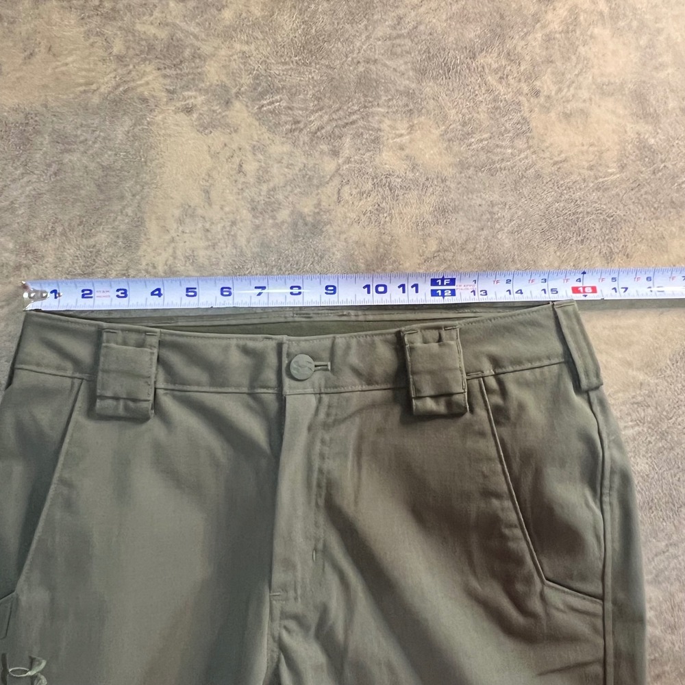 Under Armour Tactical Pants Mens 32x34 Green Ripstop Articulated Knee *CUT TAGS* - Picture 3 of 9